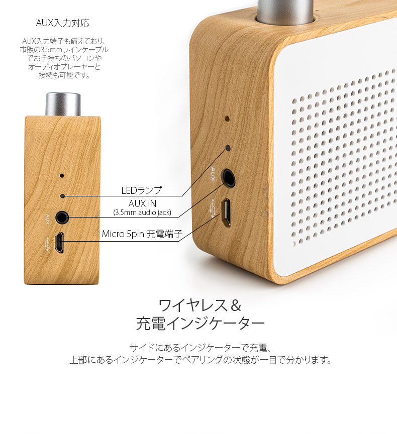 Bluetooth ワイヤレス スピーカー Emie Radio エミー ラジオ 小型 ブルートゥース 高音質 コンパクトスピーカー Mycaseshop 通販