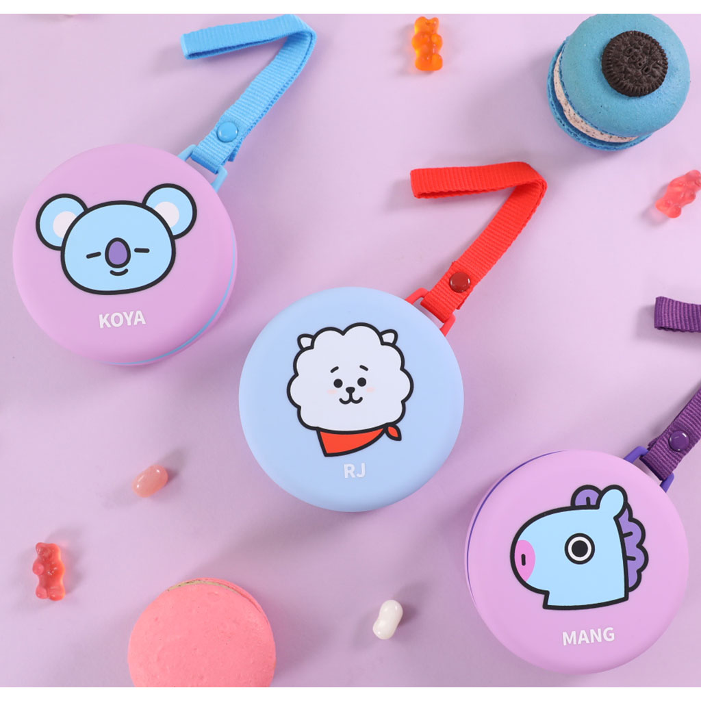 Bt21 マカロンポータブルバッテリー 60mah スマートフォン 充電器 ストラップ付き モバイルバッテリー モバイル充電器 チャージャー 公式ライセンス商品 Mycaseshop 通販