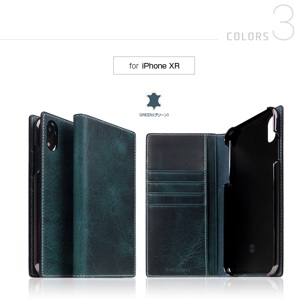 SLG Design iPhone XR用ケース Calf Skin Leather Diary バーガンディ SD15471I61  [SD15471I61] 在庫大量