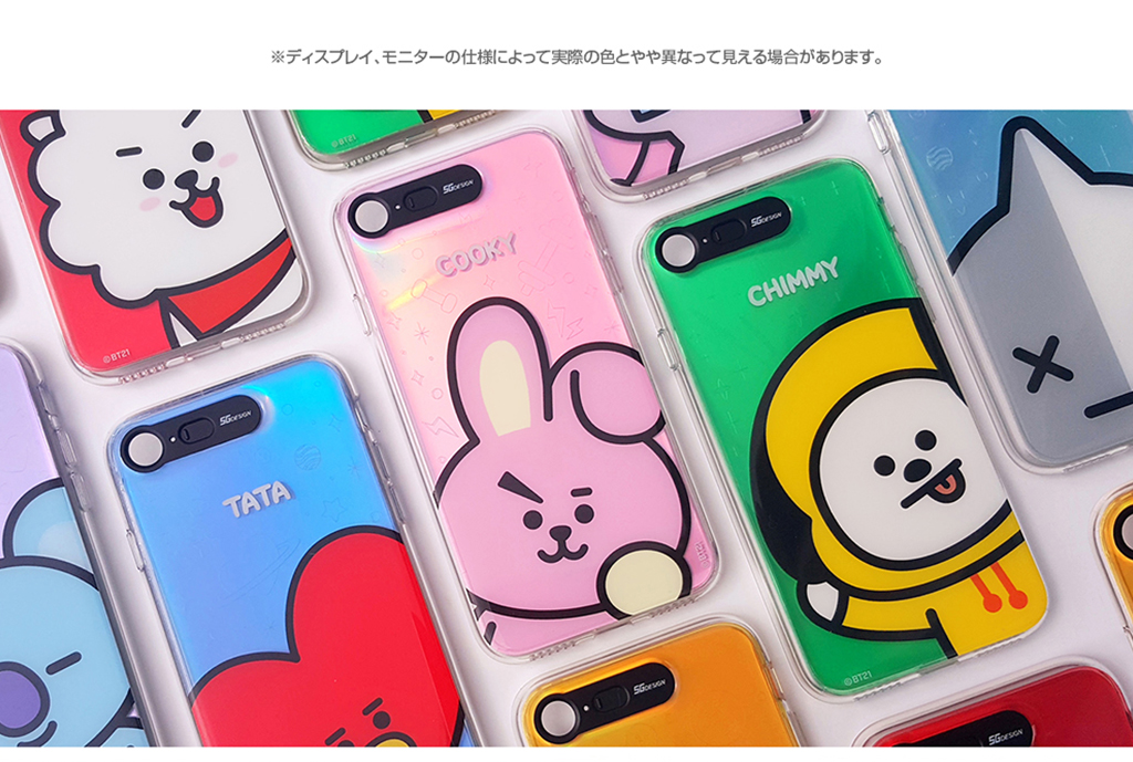 iPhone X BT21 GRAPHIC LIGHT UP CASE FACE COOKY